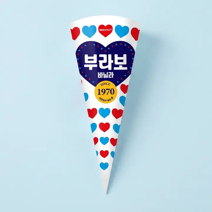 해태아이스크림 부라보콘 바닐라, 150ml, 24개