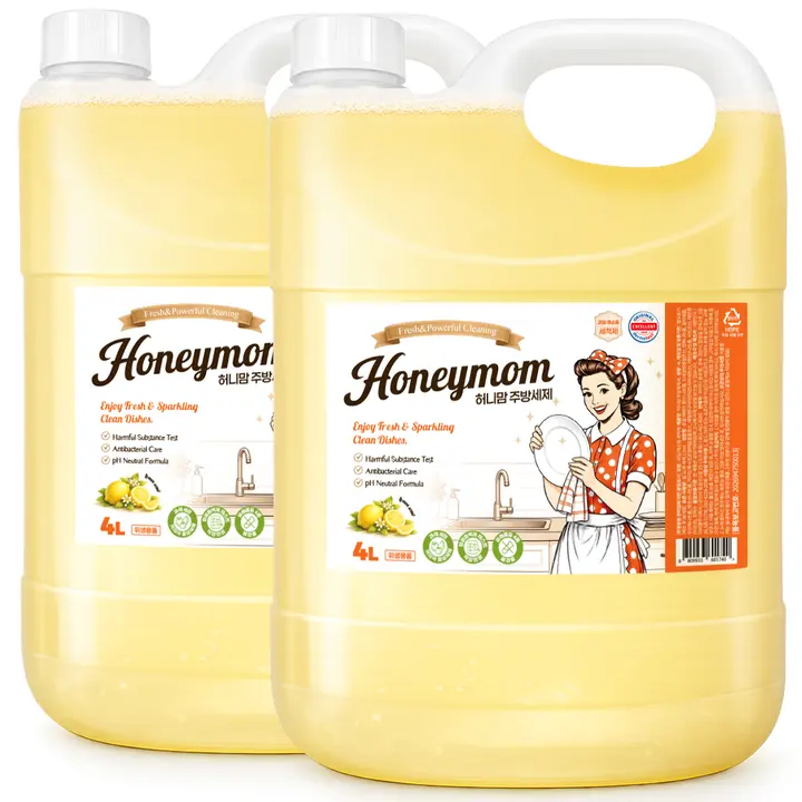 허니맘 24종 무첨가 주방세제, 4L, 2개