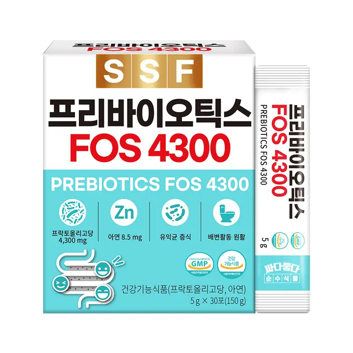 순수식품 프리바이오틱스 FOS 4300, 30포, 1박스