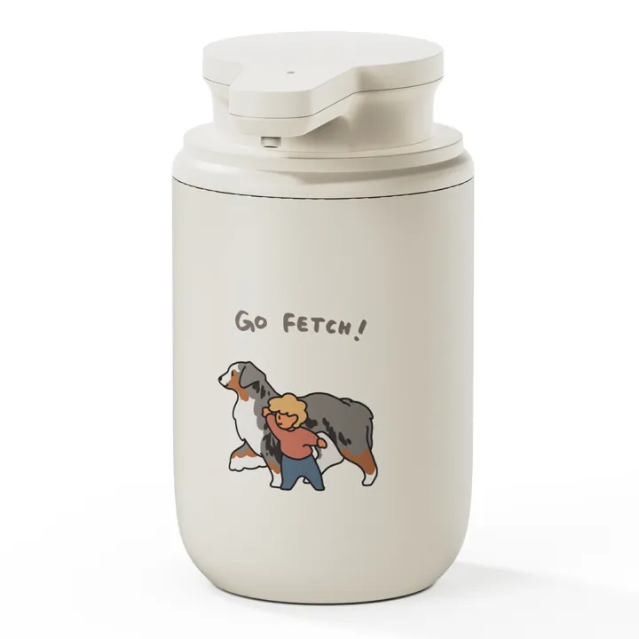 무아스 아티스트 에디션 자동 디스펜서 손세정기, 아이보리, Go Fetch, 1개