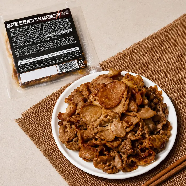 을지로 연탄불고기식 돼지불고기, 250g, 4개