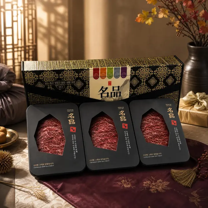 한우 1++ 불고기 선물세트, 200g, 3개입, 1세트