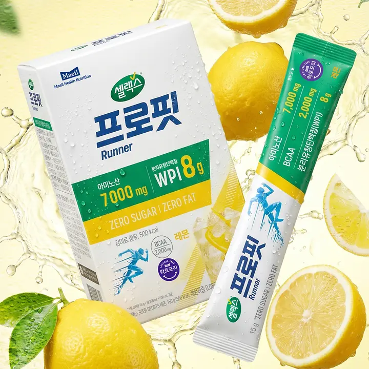셀렉스 프로핏 러너 레몬, 15g, 10포, 1개