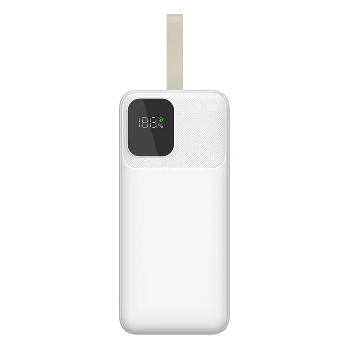 모디스 PD 22.5W 고속 대용량 보조배터리, 30000mAh, 화이트, 1개