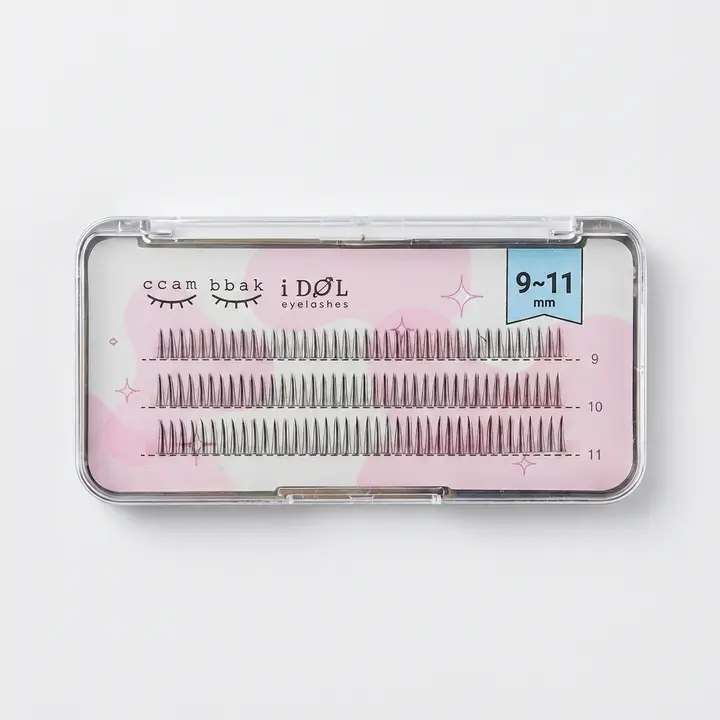 깜빡 속눈썹 아이돌 라인, A형, 믹스 9 + 10 + 11mm, 120pcs, 1개