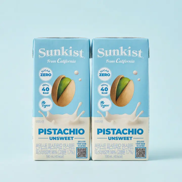 광동 썬키스트 피스타치오 언스위트, 190ml, 24개