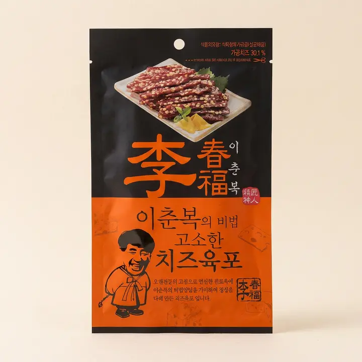 이춘복의 비법 고소한 치즈육포, 30g, 10봉