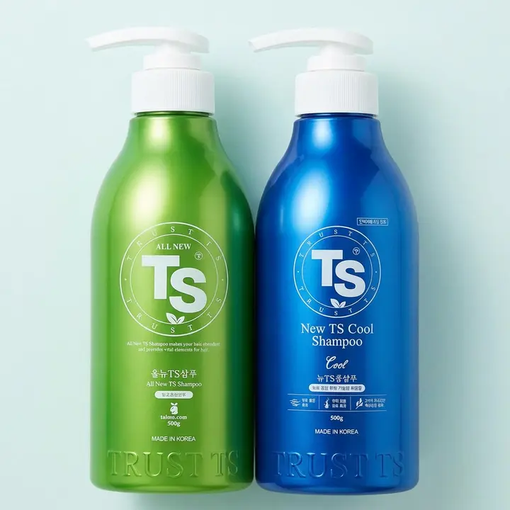 올뉴 TS 샴푸, 500g, 1개 + 뉴 TS 쿨샴푸, 500g, 1개