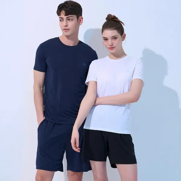 푸마 프레쉬 컴포터블 홈웨어 상하의 2종 세트, NAVY, 100