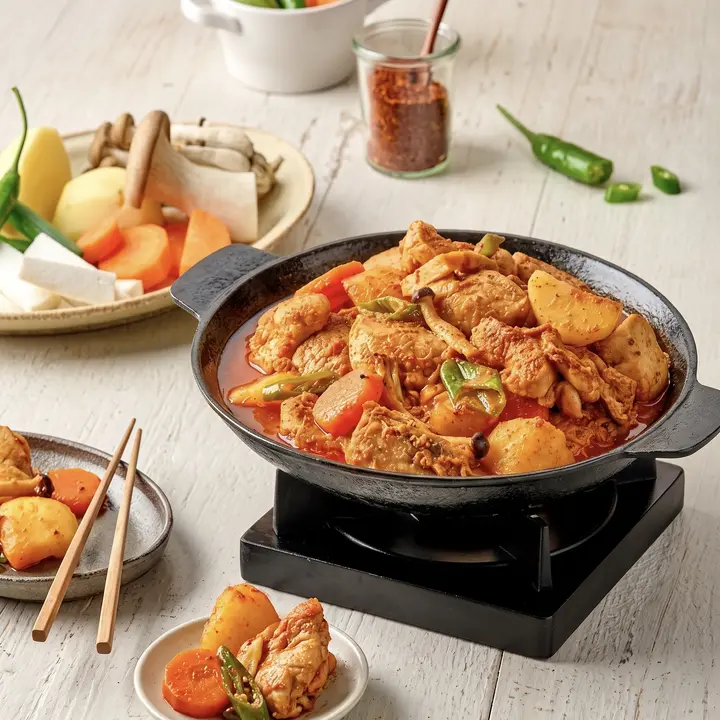 초록들 솥뚜껑 닭볶음탕, 1kg, 2개