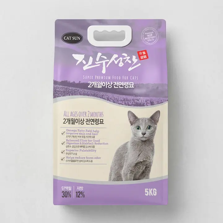 진수성찬 고양이 사료 대용량, 5kg, 1개, 닭