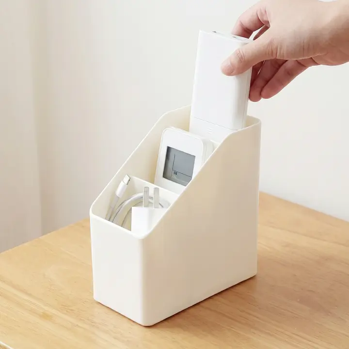 3단 리모콘 정리함, 화이트, 5개