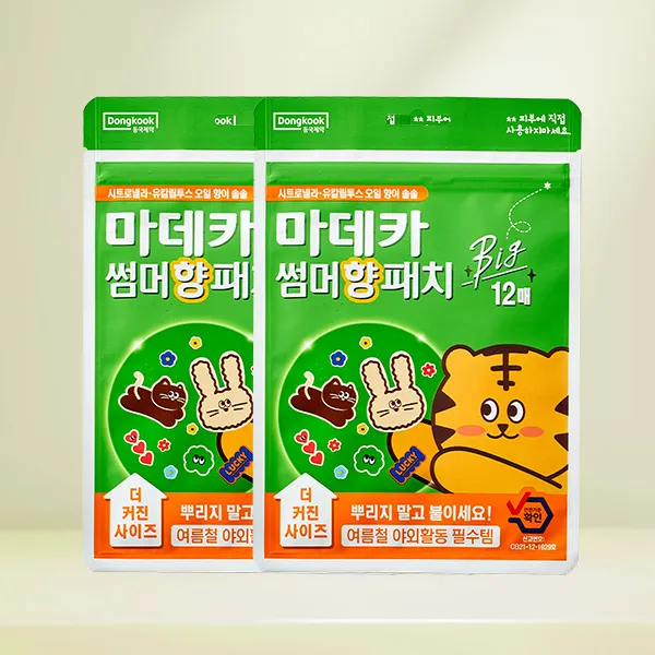 동국제약 마데카 썸머 향 패치 Big, 12매, 2개