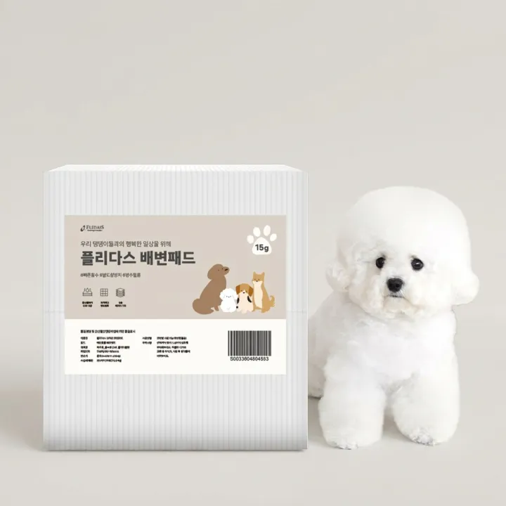 플리다스 강아지 배변패드, 소형, 18g, 50x40cm, 400매, 1개