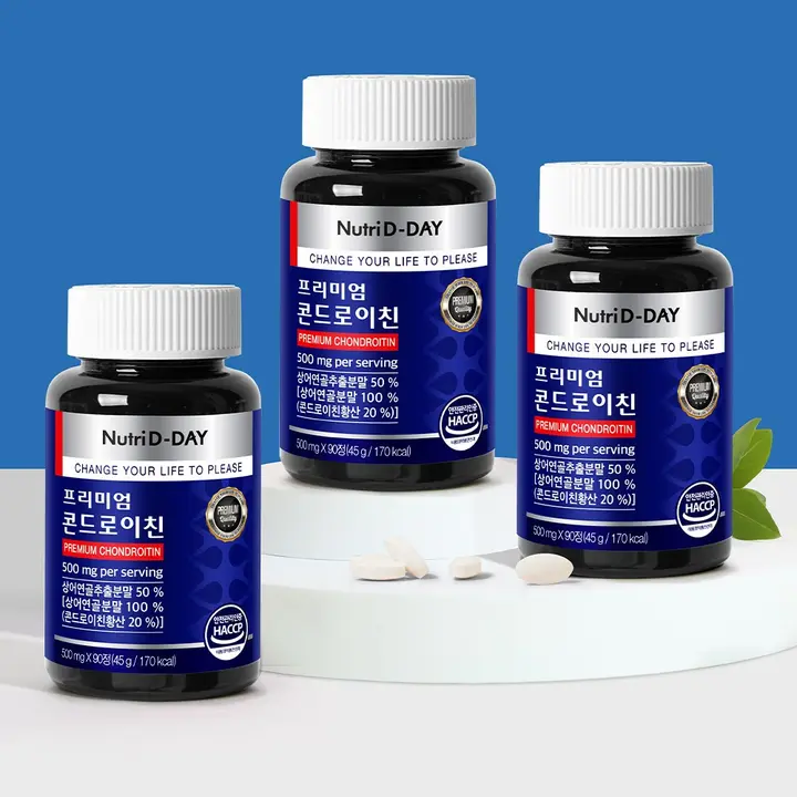 뉴트리디데이 프리미엄 콘드로이친, 500mg, 90정, 3개