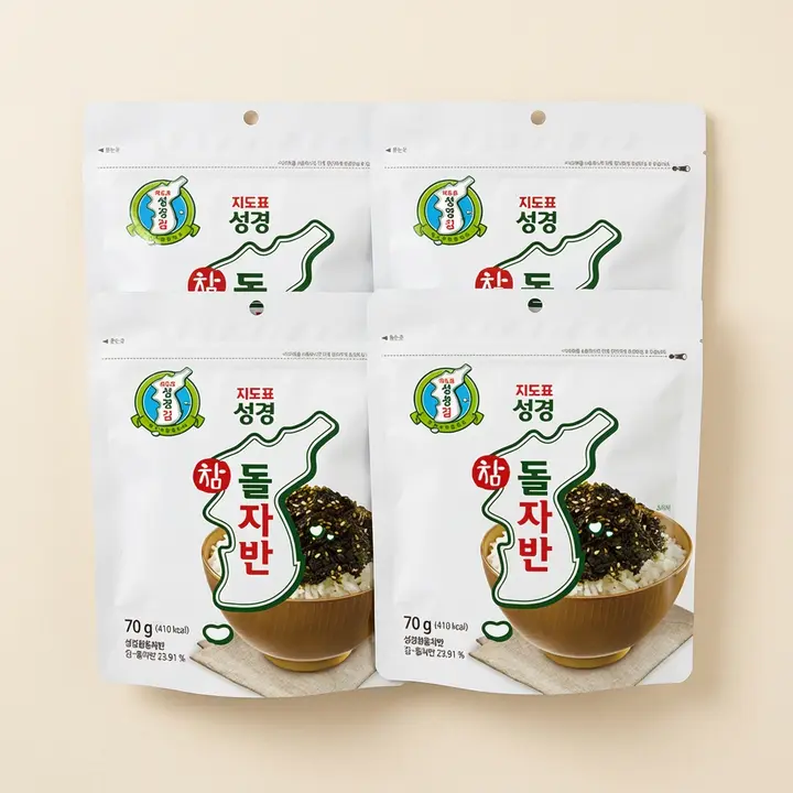 지도표 성경참돌자반, 70g, 4봉