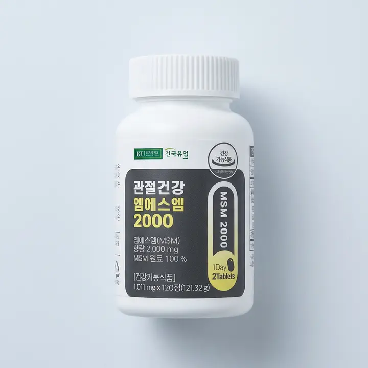 건국유업 관절건강 엠에스엠 2000, 120정, 2개