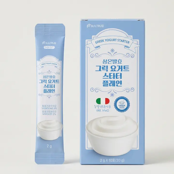 상온발효 그릭 요거트 스타터 플레인, 2g, 10포, 4박스