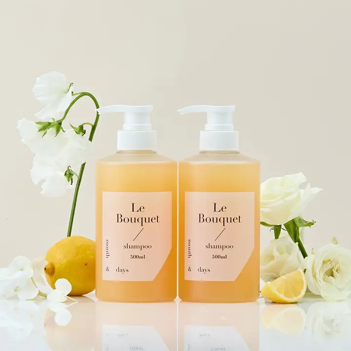 먼스앤데이즈 퍼퓸케어 샴푸 르 부케, 플로럴향, 500ml, 2개