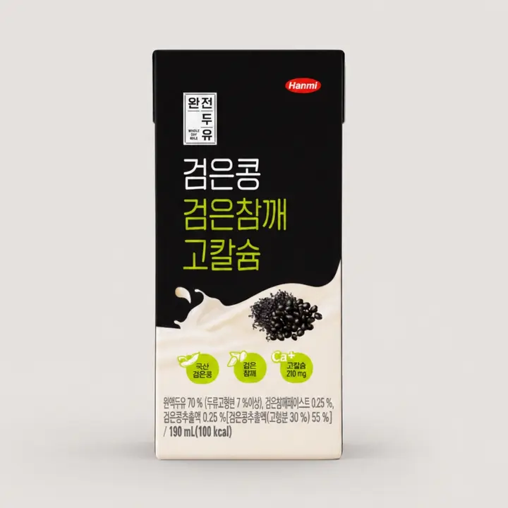 한미 완전두유, 검은콩 검은참깨 고칼슘, 190ml, 48개