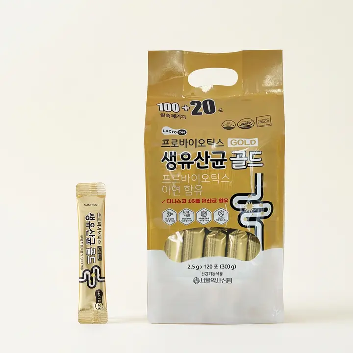 서울약사신협 프로바이오틱스 생유산균 골드, 2.5g, 120포, 2개