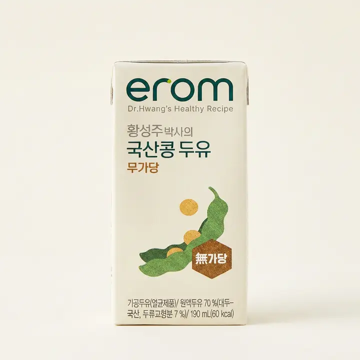 이롬 황성주 박사의 국산콩 두유 무가당, 190ml, 32팩