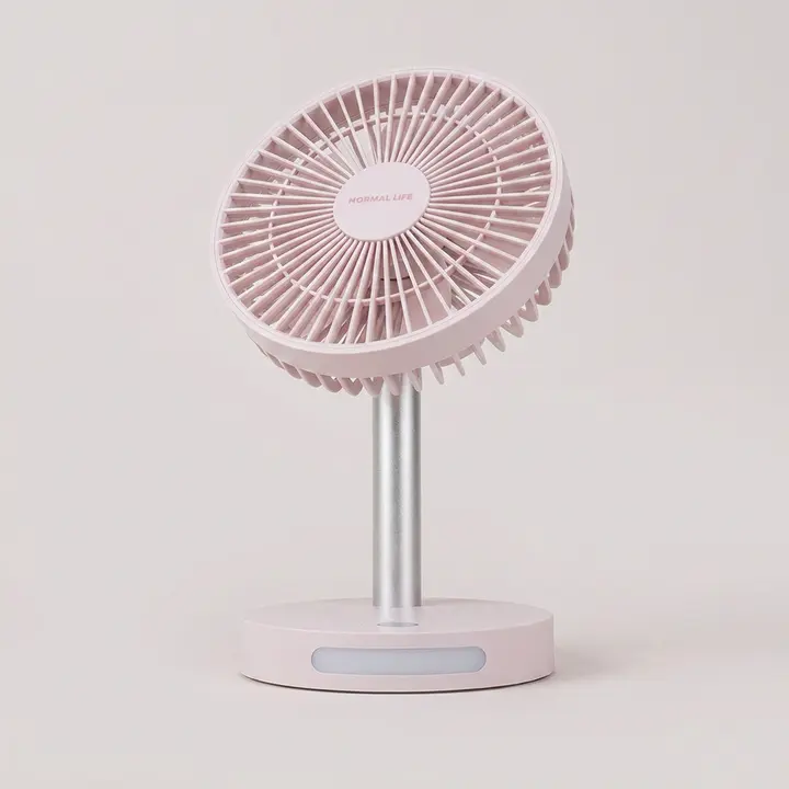 NORMAL LIFE Breeze Pro 탁상용 무선 선풍기, NL-25TF04, 스틸핑크, 1개