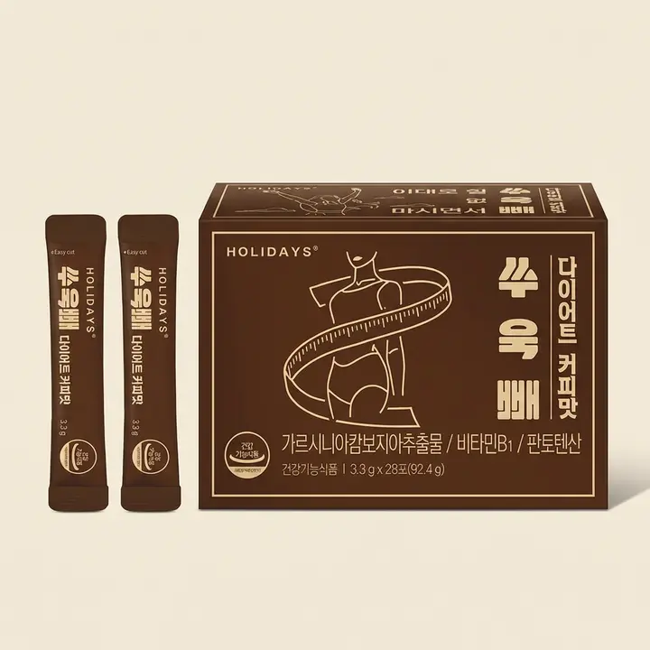 홀리데이즈 쑤욱빼 다이어트 커피맛, 3.3g, 28포, 3박스