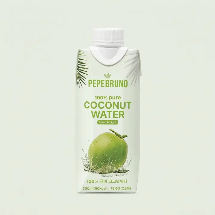 페페브루노 코코넛 워터 퓨어, 330ml, 12개