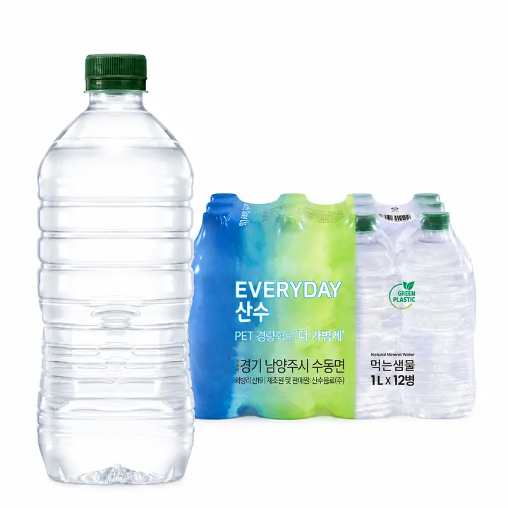 아임에코 산수 가벼운샘, 1L, 12개