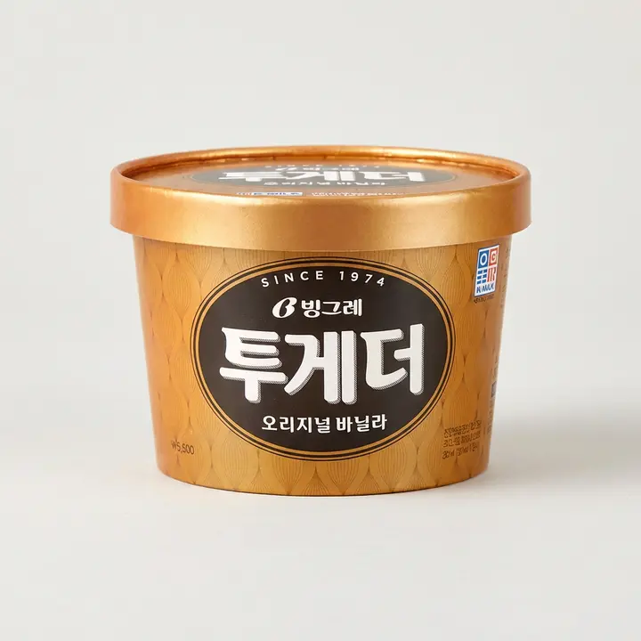 빙그레 투게더 바닐라 오리지널, 900ml, 4개