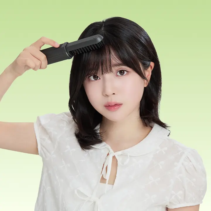 오르빗 이지매직 3단 조절 무선 빗고데기, 멜론, 1개