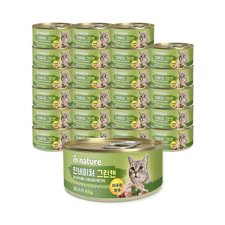 인네이처 그린캔 고양이 간식캔, 닭고기, 85g, 24개입, 1개