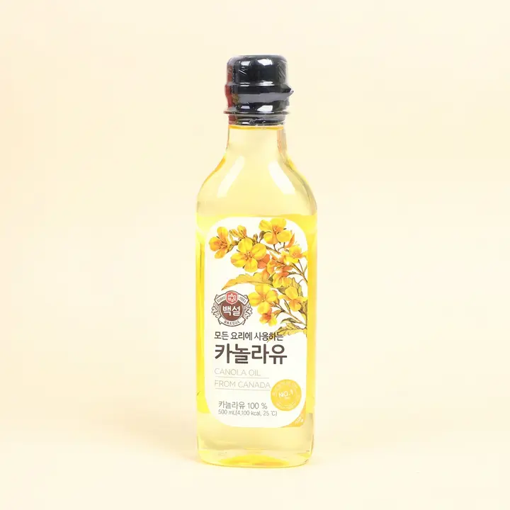 백설 카놀라유, 500ml, 4개