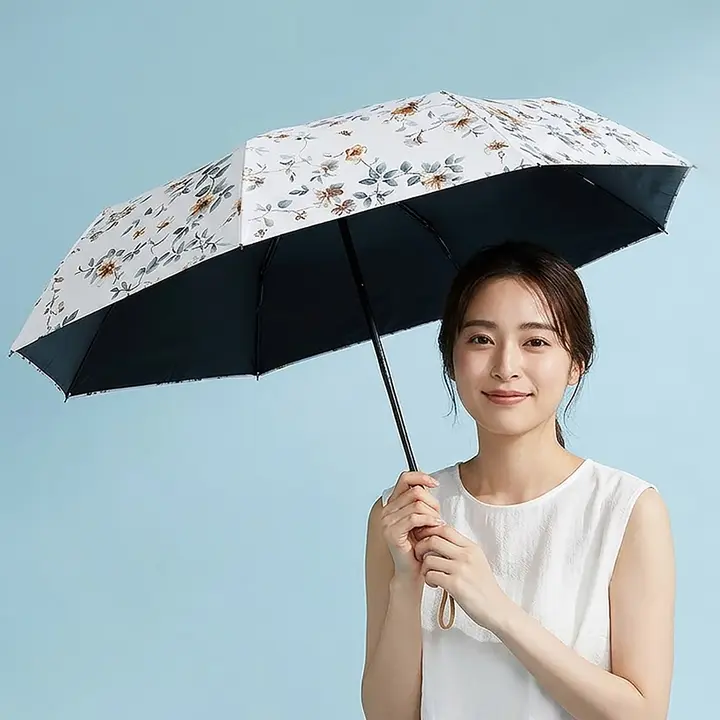 코코에르 암막 3단 우양산, 베이지, 1개