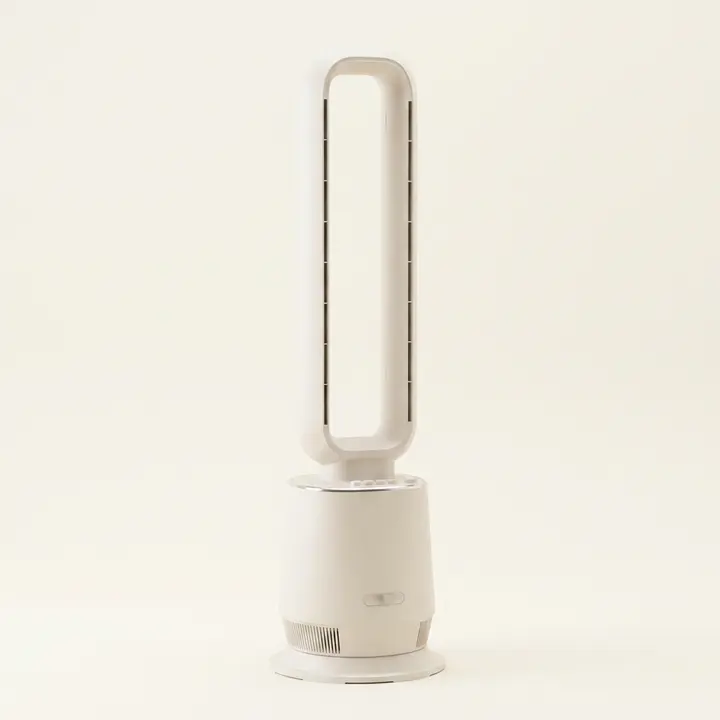 데라이프 날개없는 선풍기, DLA-FL500W, 3단 바람세기, 좌우회전, 화이트, 1개