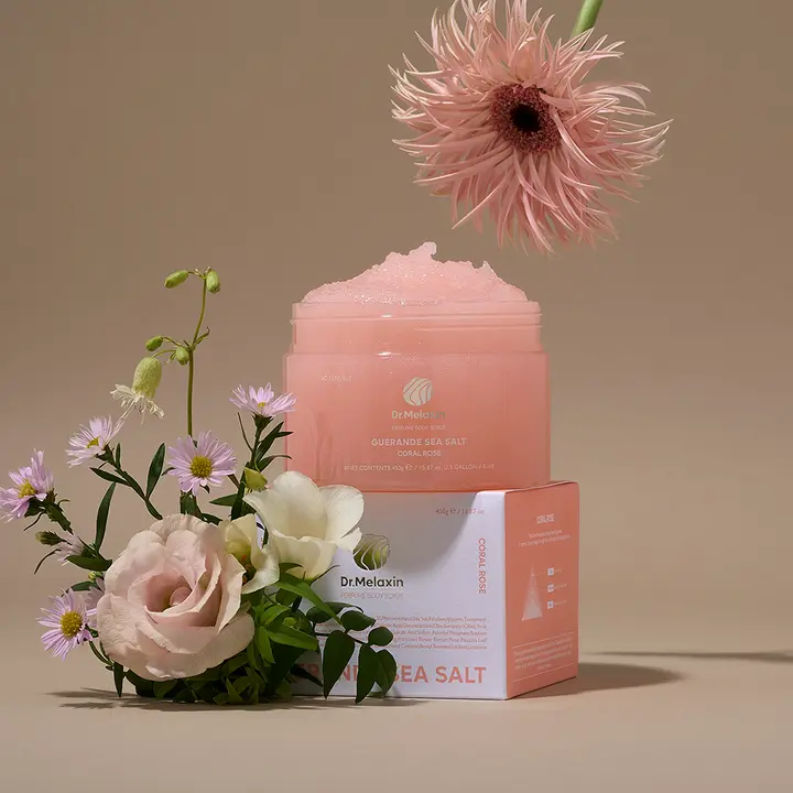 닥터멜락신 게랑드 씨솔트 퍼퓸 바디스크럽, 코랄 로즈, 450g, 1개