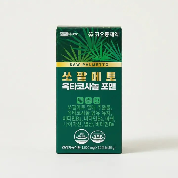 코오롱제약 쏘팔메토 옥타코사놀 포맨, 1000mg, 30캡슐, 2박스