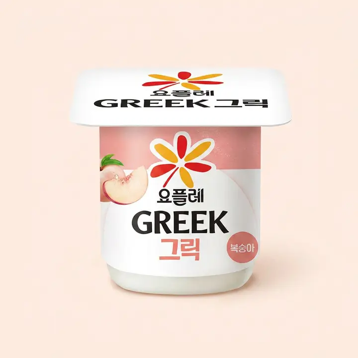 빙그레 요플레 그릭 복숭아, 80g, 8입, 1개