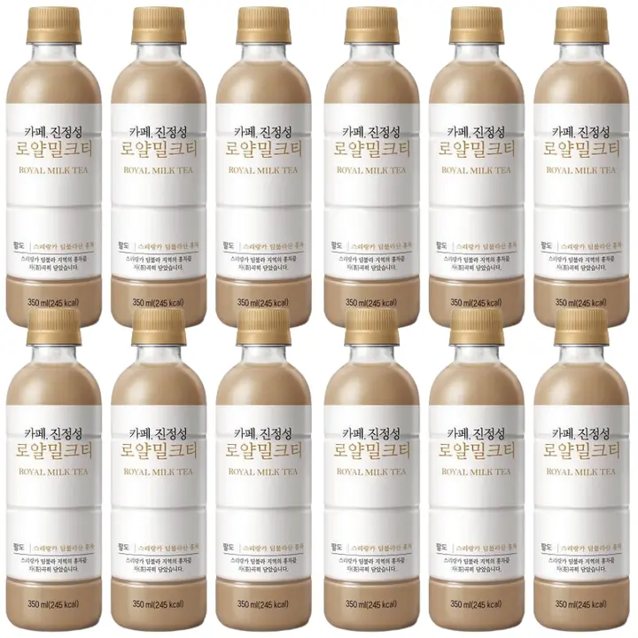 카페 진정성 로얄 밀크티, 350ml, 12개