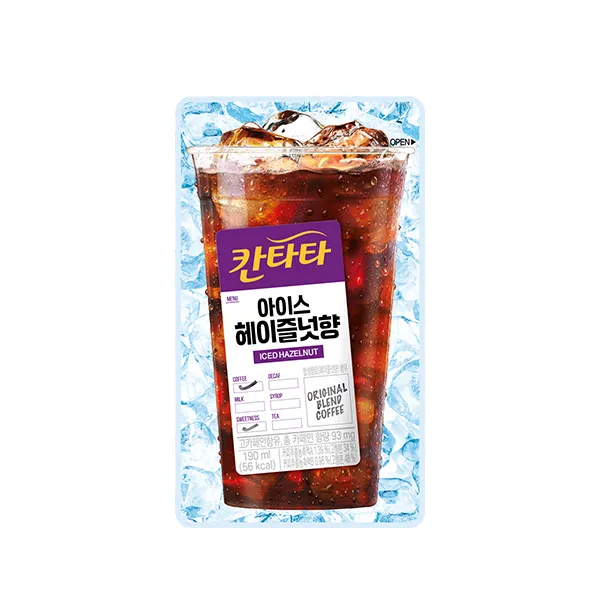 칸타타 아이스 커피 헤이즐넛, 190ml, 20개