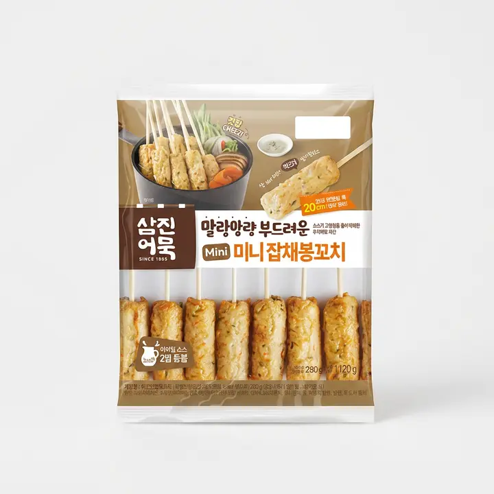 삼진어묵 미니잡채봉꼬치, 35g, 8개입, 5개