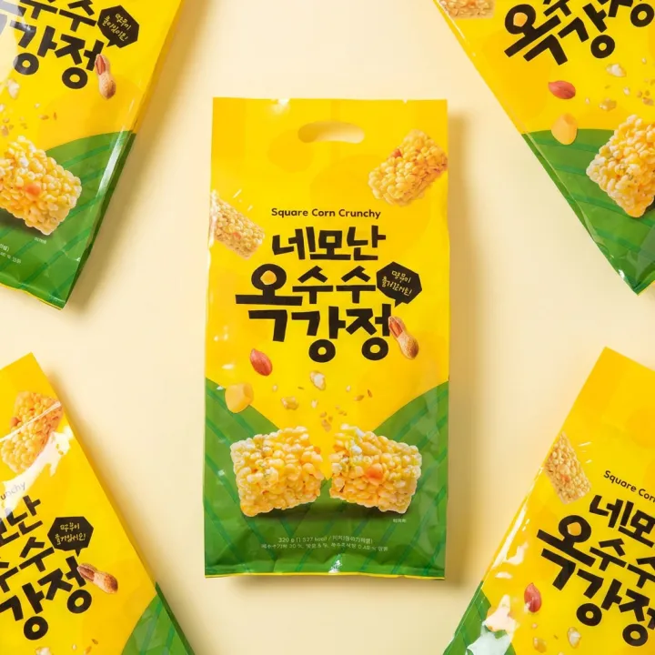 네모난 옥수수강정, 고소한, 320g, 38개입, 4개