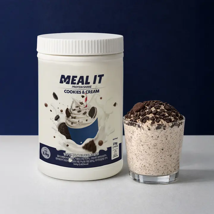 밀잇 식단관리 단백질 쉐이크 쿠키앤크림맛, 560g, 1통