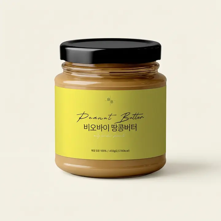 비오바이 무가당 하이올레익 땅콩버터, 450g, 2개