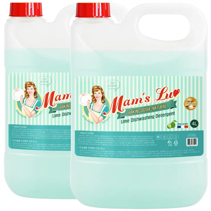 맘스럽 라임 주방세제, 4L, 2개