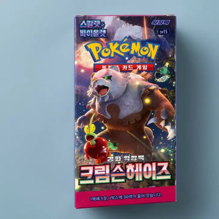 포켓몬 카드 스칼렛 바이올렛 확장팩 크림슨헤이즈, 혼합색상, 30팩, 1박스