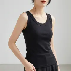 데이그린 여성용 스판 나시 세트, 블랙, 1개 + 그레이, 1개 + 화이트, 1개, FREE PLUS, 3개