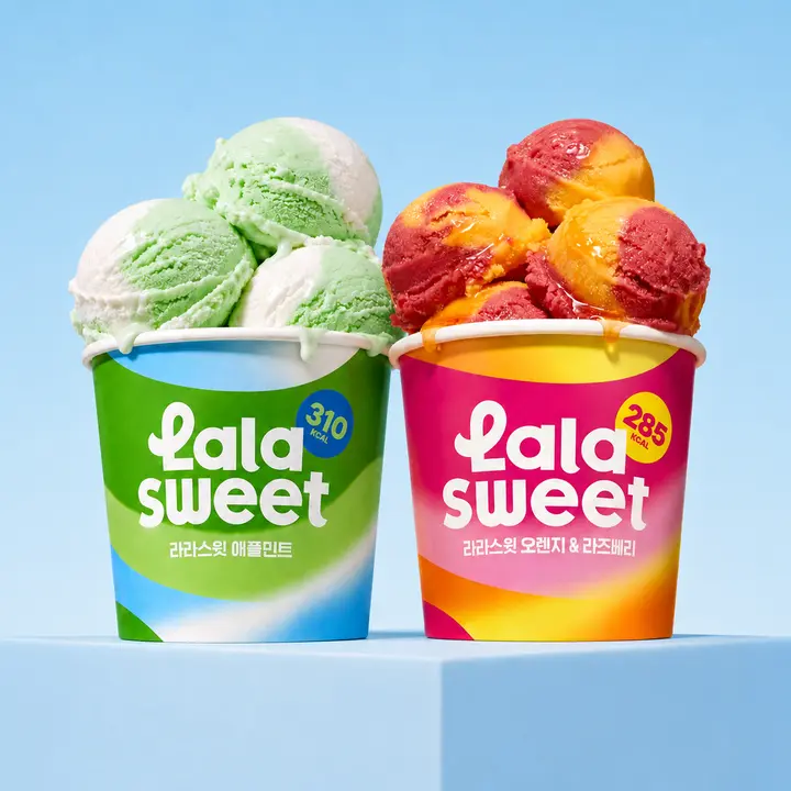 라라스윗 애플민트 474ml 2개 + 오렌지앤베리 474ml 2개, 4개