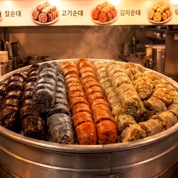 가마솥 순대트럭 4종 모듬순대, 400g, 2팩